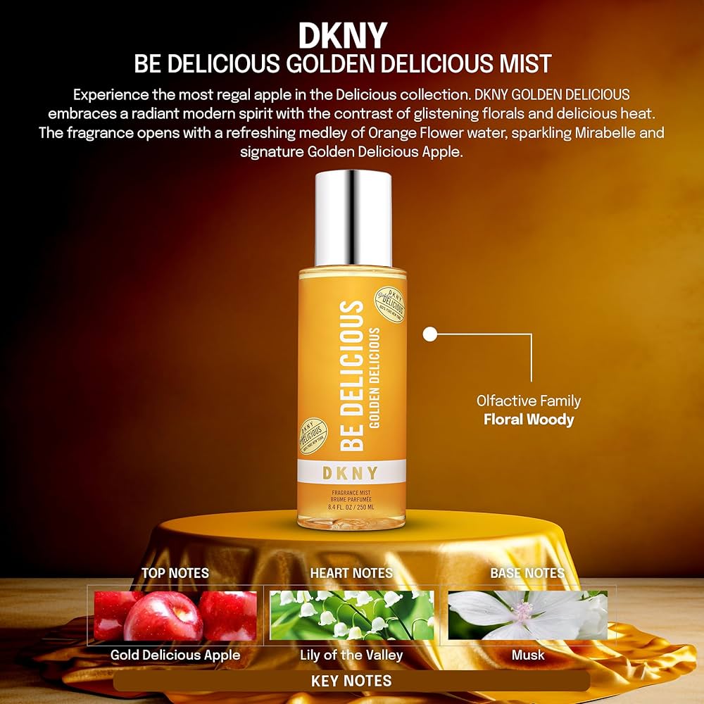 Amazon.com: DKNY Golden Delicious Fragrance Mist For Women